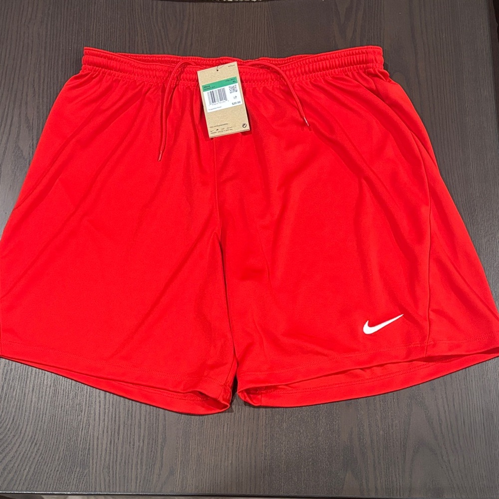 Nike Men's Vibrant Red Athletic Shorts